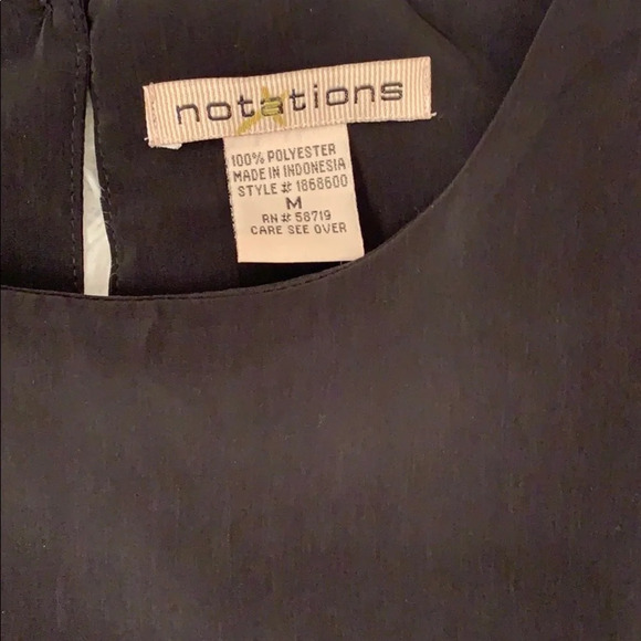 Black Silky Blouse size Medium - Picture 3 of 5